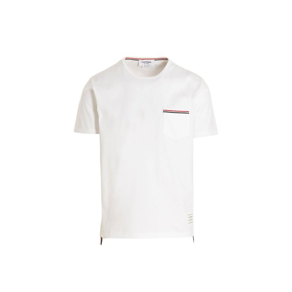 Thom Browne White Cotton Men's T-Shirt